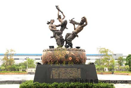 中山醉龍城市銅雕塑