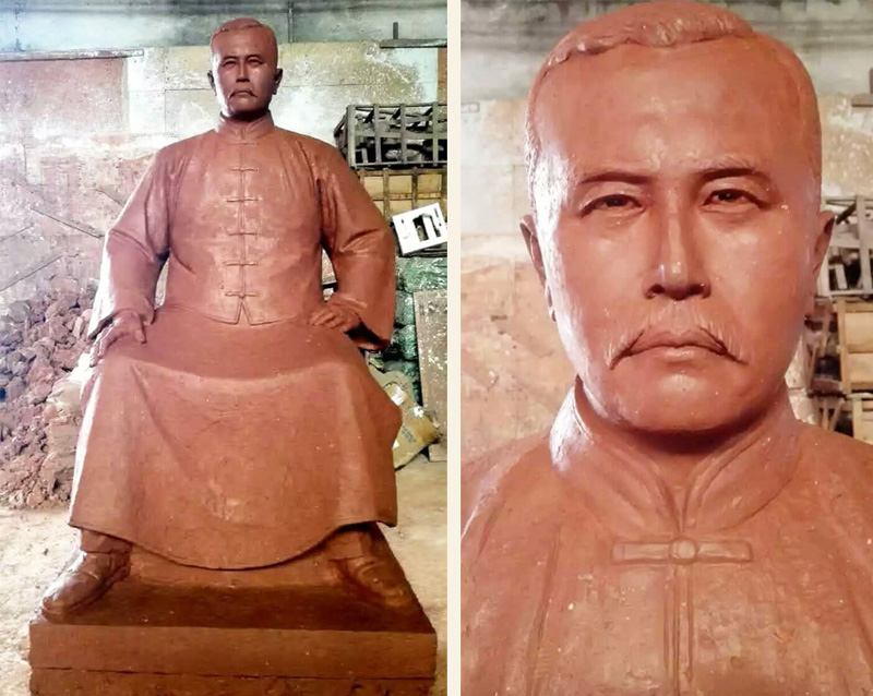 人物銅像制作泥模