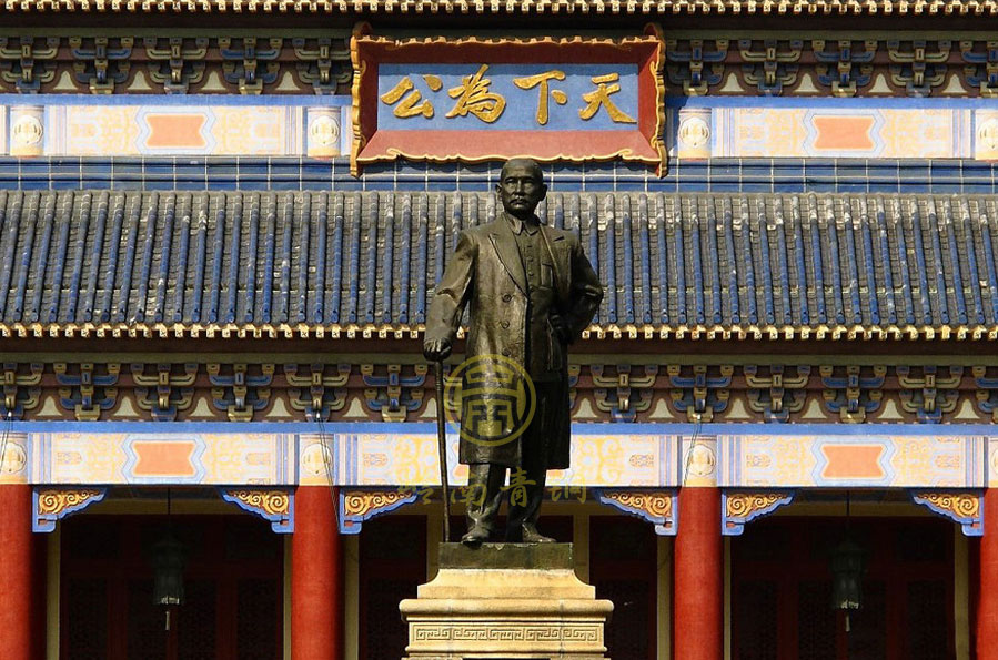 廣州中山紀(jì)念堂孫中山銅像工程（高5.6米）