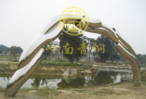臺(tái)灣 《拱門(mén)》不銹鋼城市雕塑