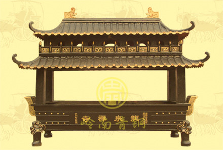 雙層蓋長方香爐3