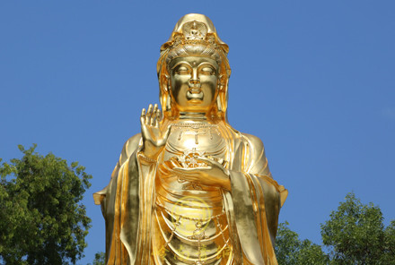 中山阜沙貼金觀音（12米）