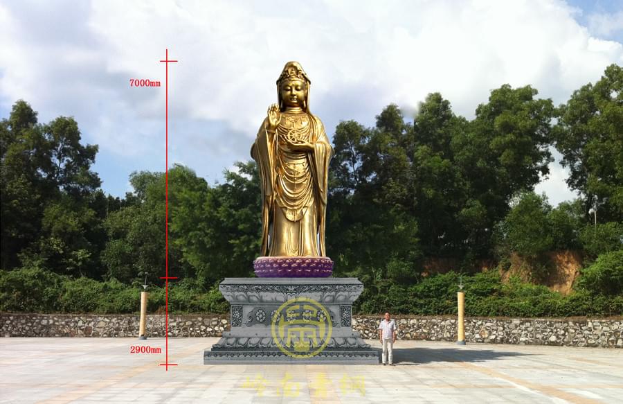 貼金觀音,銅佛像