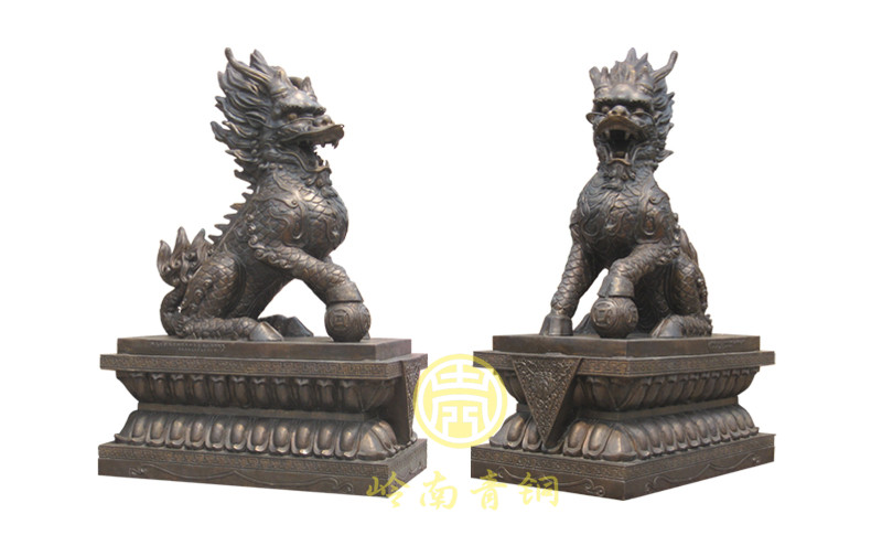 現(xiàn)貨：銅麒麟（高680mm、寬300mm）