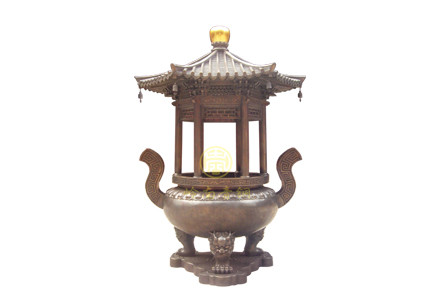 現(xiàn)貨：?jiǎn)螌由w圓香爐（高2.8米，口徑1.08米）