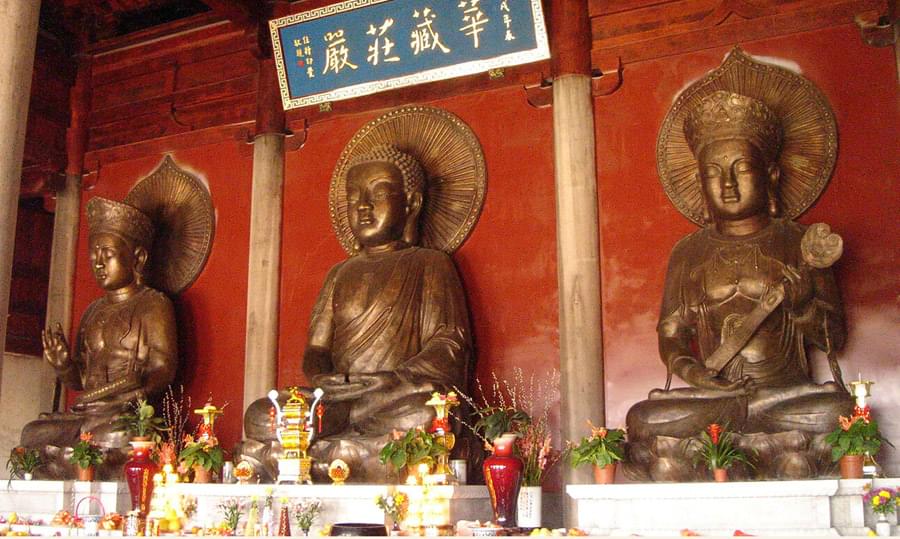 華嚴三圣銅佛像