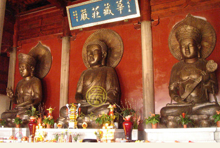 花都華嚴(yán)禪寺華嚴(yán)三圣銅佛像（5米）