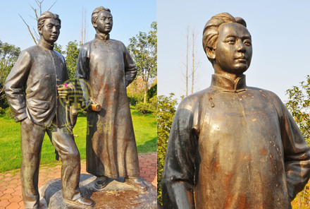 湖南長沙橘子洲公園【革命偉人銅像】工程