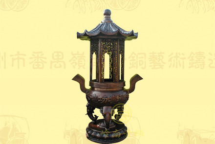 單層蓋圓香爐4