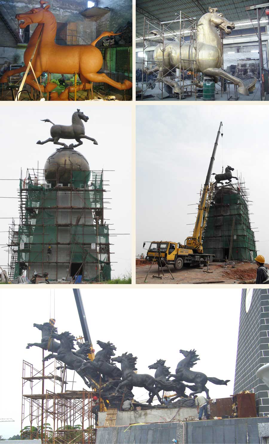 《馬踏飛燕》大型城市廣場(chǎng)雕塑工程-廣東清遠(yuǎn)