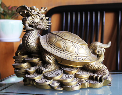 現(xiàn)貨：招財龍龜（長35cm,高24cm,寬23cm）